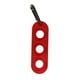 thumbnail image 1 of Protector de juntas para taco de billar, soporte protector de puntas de taco, portátil, universal, 3 agujeros Rojo, 1 of 9