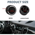 thumbnail image 2 of Yazoeia 2 Packs Rear Radio Volume Control Knob Cover and AC Dash Button Sticker Repair Kit (2 Packs), Universal Vehicles Interior Accessories for Most Car 2007-2014 22912547 CJC912-114706, 2 of 6