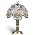 thumbnail image 2 of Golden Touch Table Lamp Lighthouse-Patterned Glass Shade BrassGlass, 2 of 2