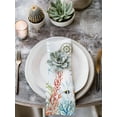 thumbnail image 3 of Cloth Napkins Set of 8 - 20x20 Inches, Coastal Blue Washable Reusable Table Napkins, Ocean Coral Starfish Shell Nautical Seagrass Soft & Absortbent Dining Napkin for Party Wedding Hotel Restaurant, 3 of 8