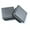 Grey, variant on (10 Pack): 1.25" (1-1/4"), 14-20 Gauge | Square Black Plastic Plug, (ID Hole Size 1.1" to 1.17") Tubing End Cap, Furniture Chair Glide Inserts | Fencing Post End Inserts | by SBD