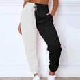 thumbnail image 2 of BRDFRL Womens Sweatpants with Pockets Cotton Solid Color Drawstring Women's Pants with Pockets Sweat Pants Trousers White M, 2 of 7