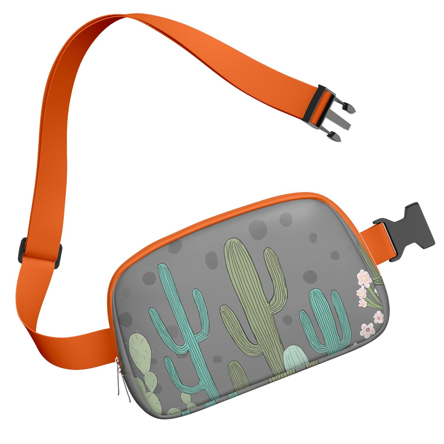 Waist Packs Bag Cactus Belt Bag Sporty Waist Pack for Women Casual Waist Packs with Adjustable Strap Waterproof Belt Bag for Daily Leisure Music Festival/Event