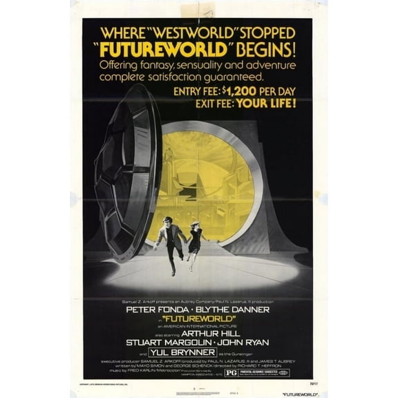 Pop Culture Graphics MOVGF6392 Futureworld Movie Poster Print, 27 x 40