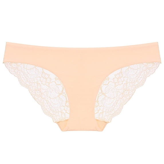 Hesxuno Sexy Lace Panties 1Pc Sexy Ladies Low-Rise Transparent Lace Panties Breathable Quality Underpants