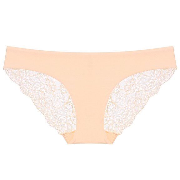 Hesxuno Sexy Lace Panties 1Pc Sexy Ladies Low-Rise Transparent Lace Panties Breathable Quality Underpants