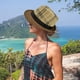 thumbnail image 4 of Sombreros de paja para hombres y mujeres con circunferencia de 56-58 cm, sombreros de ala corta, sombreros de jazz retro de verano, sombreros de protección solar, 4 of 5