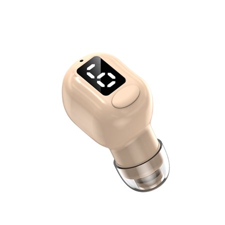 Linyer 1 Piece Wireless Earphone 5.3 IPX5 Waterproof Voice Assistant In-ear Headset Music Communication Earbud Skin Color