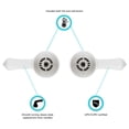 thumbnail image 5 of Classical Lever Handles - Plastic - White, 5 of 5