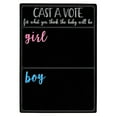 thumbnail image 5 of Juvale Boy or Girl Voting Board - Interactive Gender Guessing Board - Classic Black Chalkboard Baby Shower Decoration - Easy Tabletop Display for Baby Shower Games - Black, 12 x 17 in, 144 Stickers, 5 of 10