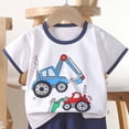 thumbnail image 3 of Eltusu Boys Cotton Outfit Sets, Summer Graphic Short Sleeve T-Shirts and Shorts Sets Multicolor Size 6 T, 3 of 4