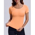 thumbnail image 4 of Pinspark Womens Workout Shirt Short Sleeve Basic Activewear Tops Double Lined Tennis Shirt Summer Casual, 4 of 6