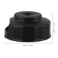 thumbnail image 2 of GAXIRE Motorcycle Oil Filter Wrench Heavy Duty Black for Quick and Easy Filter Removal, 2 of 6