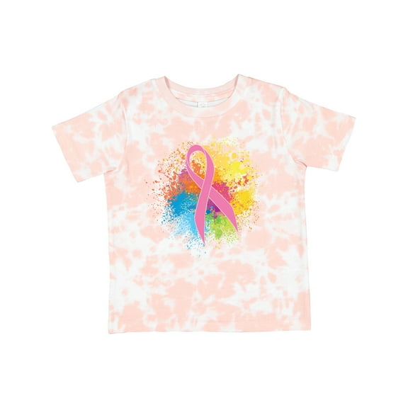 Inktastic Breast Cancer Awareness Ribbon Art Girls Toddler T-Shirt