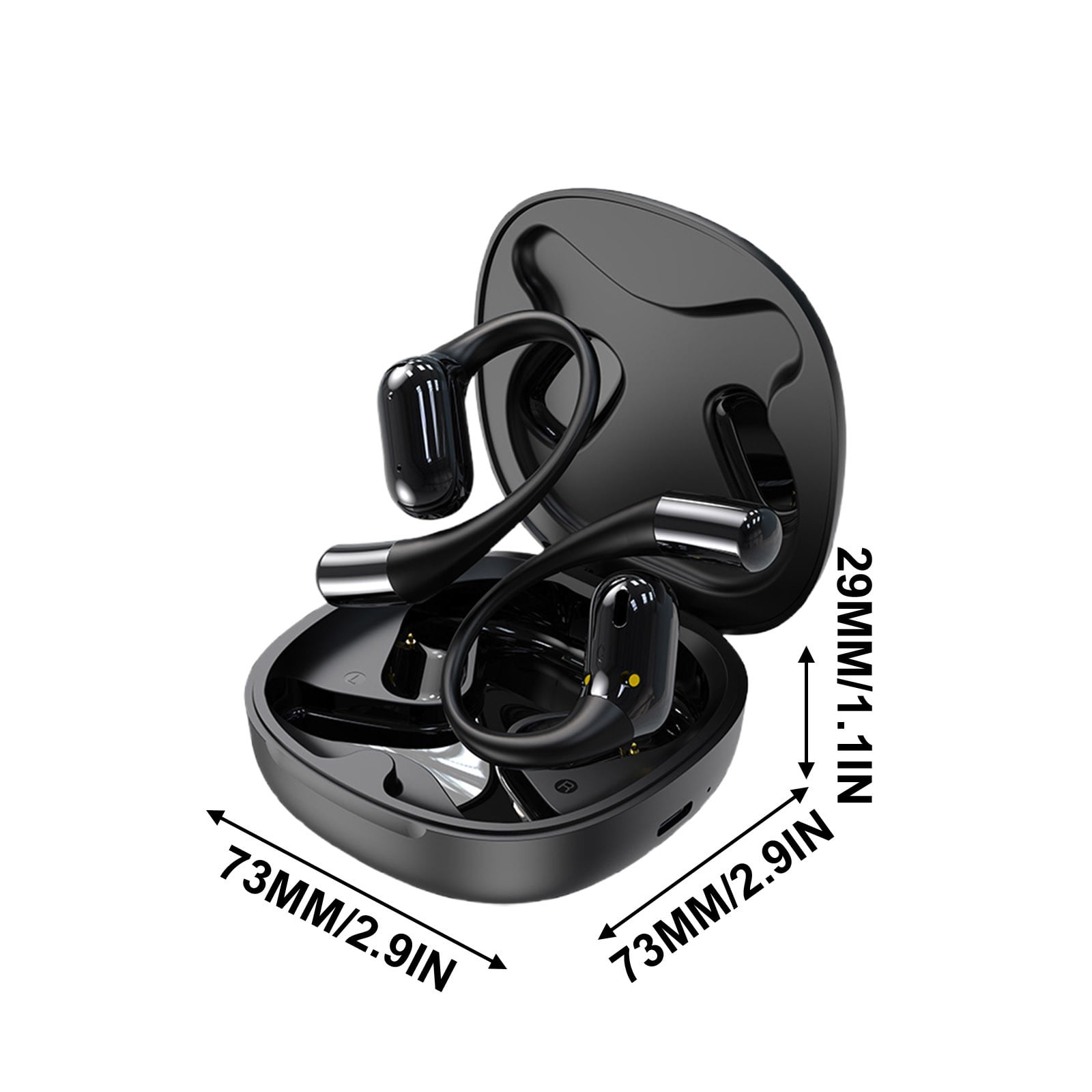 FYTPOV Translation Earbuds in Real Time, Ear Hook Design Ear Buds for Daily Travel Business Office, Ear Buds Wireless Bluetooth, Multi-function Translator Earbuds, Gifts for Men Women