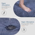 thumbnail image 3 of Alfombra de baño Walensee, tamaño grande, azul, 60 x 180 cm, microfibra, 3 of 8