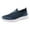 Blue, variant on XIMIN Men Women's Non Slip Mesh Lightweight Walking Breathable Slip On Sneakers for Summer Fall Sport Running Beach Travel Aqua Walking Shoes (7.5, Black)