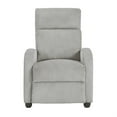 thumbnail image 5 of Lexicon Maye Corduroy Push Back Reclining Chair in Light Gray, 5 of 17
