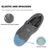 Mens Wide Diabetic Shoes with Air Cushion | Relax Series, Comfort for Swollen Feet, Bunions, Edema |Size 7-13 Wide