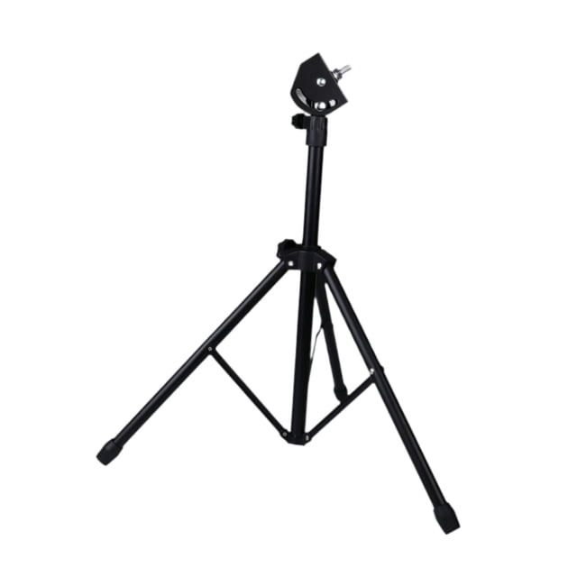 Soporte para batería silencioso 8'' Accesorios resistentes y ligeros Altura extendida Base antideslizante para instrumento Soporte negro