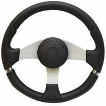 Uflex Boat Steering Wheel Marettimo-B/S | 14 Inch Silver Black