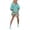 Green-M, variant on Green Gingham Deep V-Neck Romper With Puff Sleeves And Smocked Waist