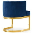 thumbnail image 4 of Home Square 2 Piece Velvet Dining Chair Set with Gold Metal Base in Navy Blue, 4 of 4