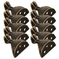 HONMEET Universal Couch Legs Furniture Leg Extenders Zinc Alloy Dark Brown 10Pcs 1.18X1.14X0.79in