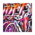 thumbnail image 1 of Bike Riders Expressionism - Canvas, 1 of 10