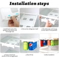 thumbnail image 3 of Refrigerador colgante blanco, dispositivo de almacenamiento de cerveza y bebidas, doble fila, latas de cerveza, refrescos y cola, 1 Uds., 3 of 5