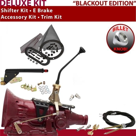 American Shifter 4L80E Shifter Kit Black 10 in. E Brake Cable Clevis Trim Kit for EF5B4