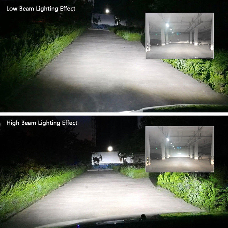 4PCS 9005 9006 LED Headlights Kit Combo Bulbs 6500K High Low Beam Super White Bright LED Conversion Kit Front Left Right Side, Front LED Headlights Hi-Lo Beam Bulbs Combo Super Bright White