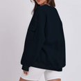 thumbnail image 6 of AherBiu Oversized Sweatshirts for Women Crew Neck Long Sleeve Fleece Lined Pullover Tops Basic Fall Clothes, 6 of 6