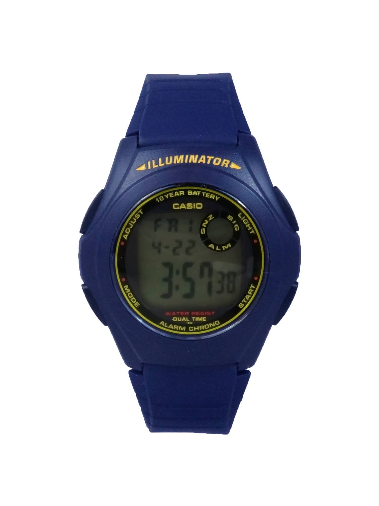 Casio - F200W-2B Men's Illuminator LCD 