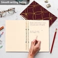 thumbnail image 4 of FORMRS 1-Subject Spiral Notebook 8" x 5" College Ruled 60 Refillable Sheet A5 Hard Cover, Circular Gold Pattern, 4 of 7