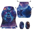 thumbnail image 4 of Whosucclay Astronaut Galaxy Space Print 4 Pcs Gaming Chair Cover with 2 Pcs Armrest Slipcover, Stretchable Elastic Fit Cat Scratch Proof Gaming Chair Seat Cover Decor for Home, Studio, 4 of 8