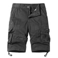 thumbnail image 1 of Gibobby Short Cargo Classique pour Homme, Short de Randonnée Imperméable Coupe Ample Short Cargo avec Multiples Poches (Gris, G), 1 of 4
