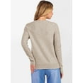 thumbnail image 5 of Luniro 100% Wool Sweaters for Women Long Sleeve Work Business Casual Basic Sweater 2025 Fall Tops, 5 of 6