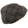 thumbnail image 3 of Mega Cap Mens Ivy Newsboy Cap Hat (Red Plaid, Small), 3 of 5