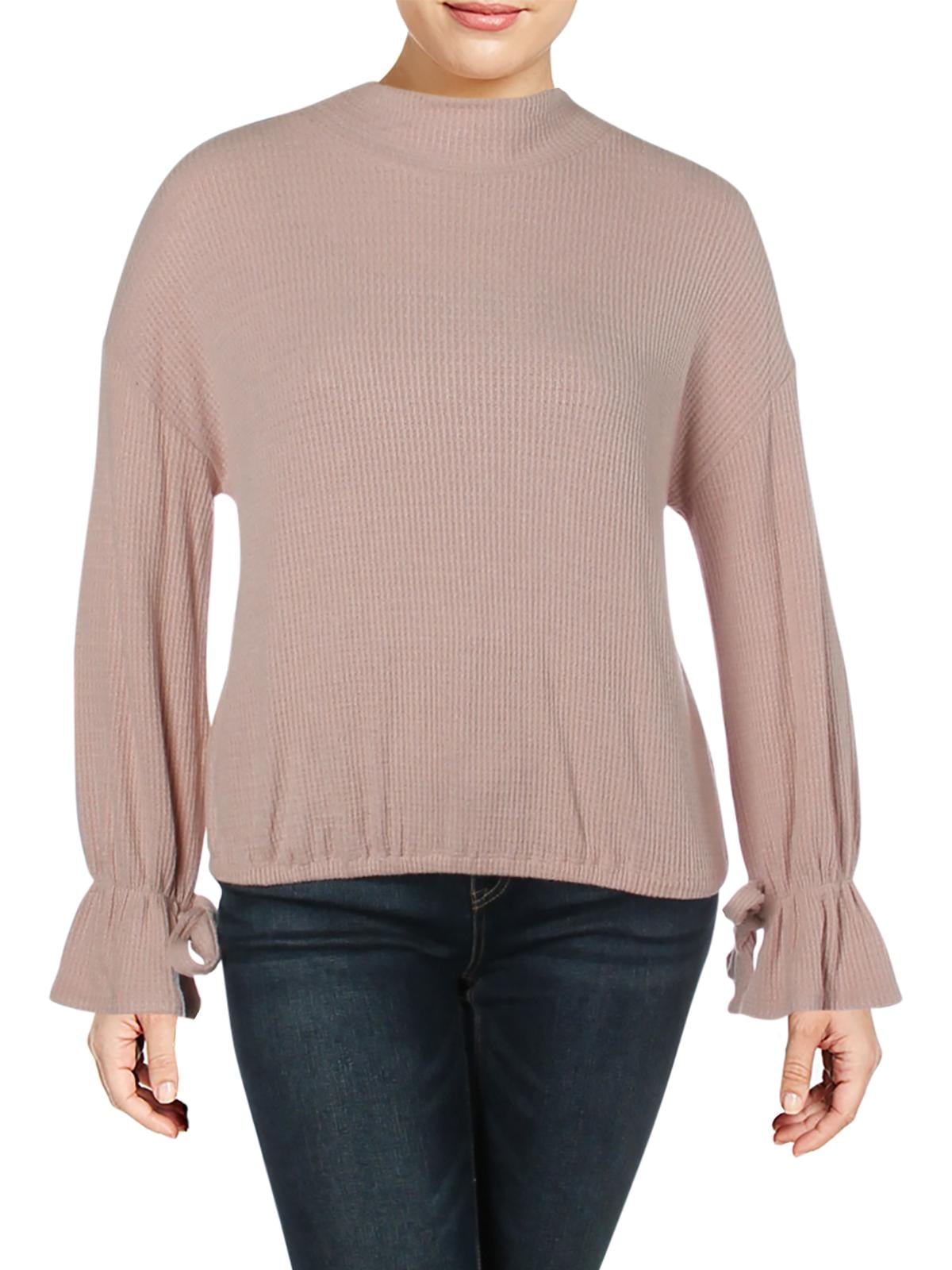 William Rast Womens Ellie Tie Sleeves Mock Neck Pullover Sweater Top BHFO 6468