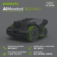 thumbnail image 2 of Greenworks AiMowbot Wire-Free RTKVision Robotic Mower, G20AWD, 2 of 15