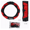 thumbnail image 3 of Funda Cubre Volante Bloosom  Deportivo Protector Antiderrapante Auto Rojo, 3 of 4
