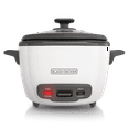 thumbnail image 3 of Black & Decker Non-Stick Rice Cooker & Steamer White, 16 Cups, 3 of 5
