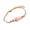 Pink, variant on Fish Designs Flexible Braided Cord Bracelet Stainless Steel Adjustable Chain