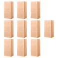 thumbnail image 4 of 10 Uds. Bolsas de papel Kraft de 65G a prueba de aceite bolsas de compras para supermercados, tiendas de comestibles, accesorios para restaurantes 18x11x32cm perfecl Bolsas de Almuerzo, 4 of 8
