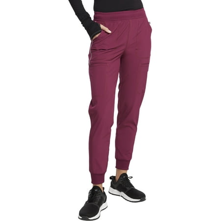 

Cherokee Infinity Scrubs Pant For Women Mid Rise Jogger Plus Size CK080A 5XL Wine