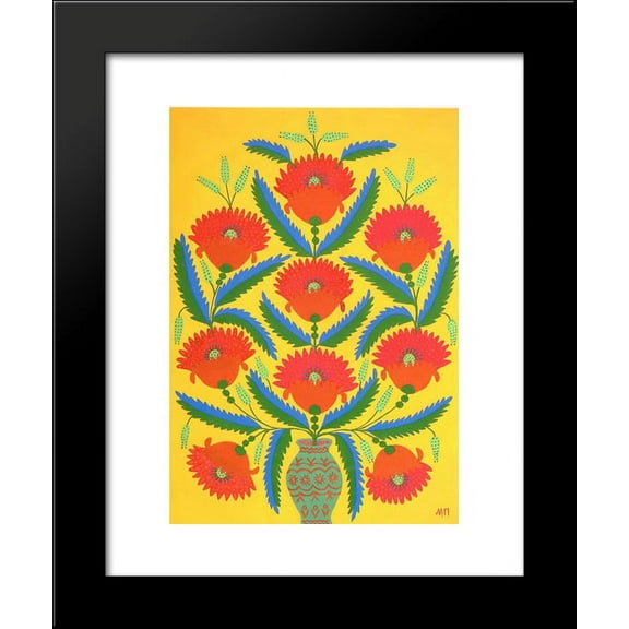 Poppy 20x24 Framed Art Print by Primachenko, Maria