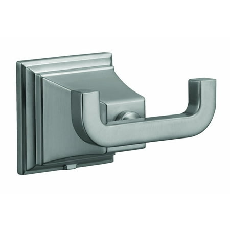 Double Robe Hook Towel Ring 560433 Torino Double Robe Hook, Satin Nickel, Ez anchor mounts are included with this towel ring for quick installation on drywall By Design House From USA ()