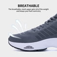 thumbnail image 3 of Ttecon Men's Non Slip Comfortable Running Shoes Gym Cross Training Sneakers Grey US 11.5, 3 of 7