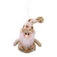 thumbnail image 1 of Figurita De Papá Noel Marrón, Muñeco De Nieve Y Reno Con Bufandas Y Chalecos De Punto Para Fiestas Navideñas, Bandeja Escalonada Para Mesa, 1 of 6